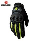 Gloves Green Off-Road Full Finger Men